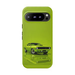 Green Cuda Muscle Car phone case for Gear Heads