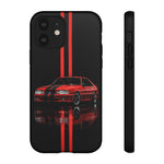 Fox Body Mustang Phone Case, Red 87 Muscle Car Stripe Studio Cover