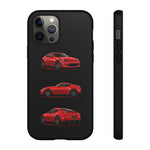 Red 370Z Sports Coupe Tough Phone Case for JDM Enthusiasts