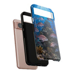Snapper Reef Phone Case, Sunlit School Ocean Fishing Tough Cover