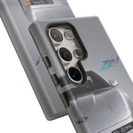 Silver C4 ZR1 Front View phone case | tough case for Vette Drivers