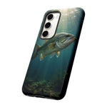 Largemouth Bass Phone Case, Sunlit Underwater Tough Cover, Gift