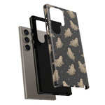 Vintage Ghost Pattern phone case | Halloween spooky stars design