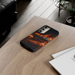 Black Charger Classic Muscle Flames Tough Phone Case Cover Gift