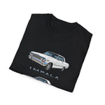 Classic 1963 Chevy Impala Illustration T-Shirt | Vintage Car Trio
