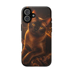 Burmese Golden Sable Portrait Art Tough Phone Case