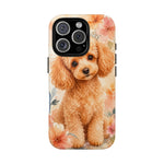 Miniature Poodle Whimsical Watercolor Art Tough Phone Case