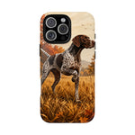 German Shorthaired Pointer Pointing Art Tough Phone Case