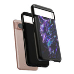 Holographic Wolf Phone Case, Fractured Prism Iridescent Cover