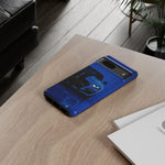 Blue Mustang Art Phone Case, GT500 American Muscle Car Tough Cover for Men