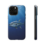 Yellowfin Tuna Phone Case, Deep Blue Water Tough Cover, Gift