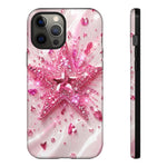 Pink Glitter Star Tough Case | Sparkle Phone Case