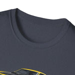 Yellow 1969 Mach 1 T-Shirt | Classic Muscle Car Illustration