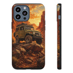 Land Cruiser FJ40 Classic 4x4 Red Rock Canyon Art Tough Phone Case