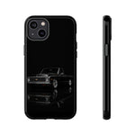 Black Classic C10 Truck Phone Case | Vintage Pickup Reflection, Minimal Auto Design