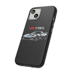Silver C6 Z06 Phone Case for Chevy Fans, Tough Cover