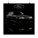 Ford Mustang Foxbody Poster Wall Art Print Classic Muscle Car Garage Decor Gift