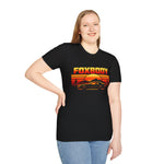 Foxbody Retro Sunset Car T-Shirt Classic Muscle Graphic Pony Car Tee