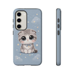Scottish Fold Kawaii Owl Chibi Art Tough Phone Case