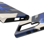R34 Skyline GT-R Bayside Blue Tough Phone Case for 90s JDM Fans