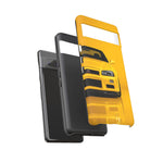 Yellow Skyline Phone Case, R34 GTR 90s JDM Legend Tough Cover for Men Gift