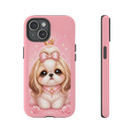 Shih Tzu Princess Kawaii Chibi Puppy Pet Dog Art Tough Phone Case