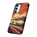 Retro Sunset Countach phone case | Sports car tough cover