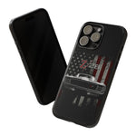Z28 Camaro USA Flag Phone Case for Chevy Fans, Tough Cover