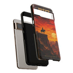 Western Sunset Cowboy Phone Case | Rugged Protective Cover