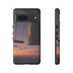 Temple Bell Sunset Phone Case Japan Zen Tough Case