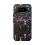 67 GTO Phone Case Purple, Rainy City Night Muscle Car Tough Cover
