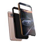 Skyline GT-R R34 White Nurburgring Speed Art Tough Phone Case