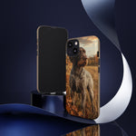 German Wirehaired Pointer Autumn Art Tough Phone Case