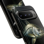 Snook Fishing Phone Case, Saltwater Portrait Black Cover, Gift