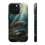 Salmon River Fishing Phone Case, Sunlit Current Cover