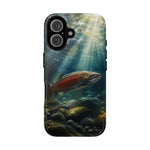 Salmon River Fishing Phone Case, Sunlit Current Cover