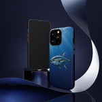 Yellowfin Tuna Phone Case, Deep Blue Water Tough Cover, Gift
