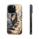 Piano Cat walking on keys Tough Case | Phone cover, musical cat art