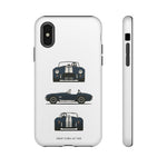 1966 Cobra Blue White Stripe Roadster Tough Phone Case Cover
