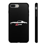 1970 Camaro Z28 White Silhouette Tough Phone Case Cover Gift