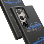 Nova SS Phone Case Blue, Three-View Vector Tough Cover