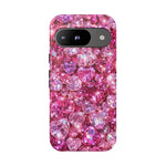Pink Heart Gem Pattern phone case | Tough Case