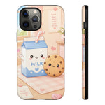 Milk Cookie Phone Case Cute Food Kawaii Tough Cover Gift Art