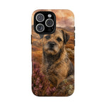 Border Terrier Earthy Watercolor Art Tough Phone Case