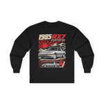 1985 RX7 Retro JDM Car Long Sleeve Tee | Mazda RX-7 Racing