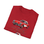 Red 1960 Corvette Convertible T-Shirt | Retro Classic Car Illustration