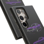 Cuda Phone Case Purple, Three-View Vector Tough Cover, Gift