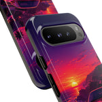 FD RX-7 Retro Sunset Sports Car Tough Case | Neon Vaporwave Beach Drive