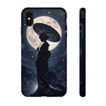 Geisha Parasol Moonlight Art Tough Phone Case
