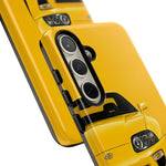 Yellow Supra Phone Case, MK4 90s JDM Legend Tough Protective Cover for Men